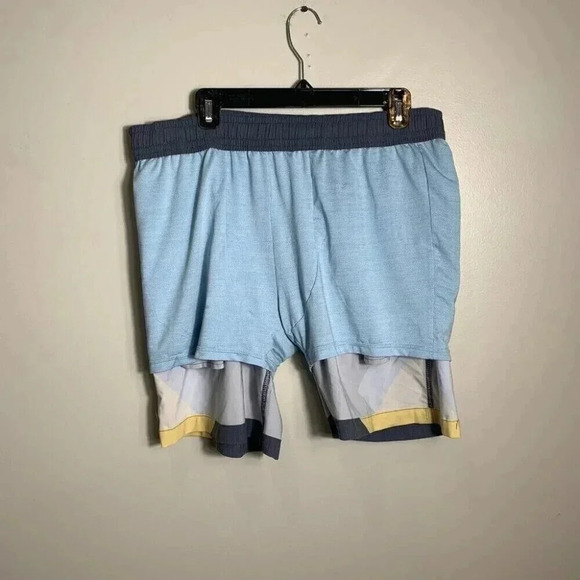 Fair Harbor Bayberry Swim Trunk Mens Size 2X Blue Lined Pockets Vacation - Picture 7 of 7